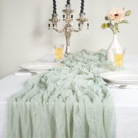 Vacation Solid Color Polyester Table Runner main image 1