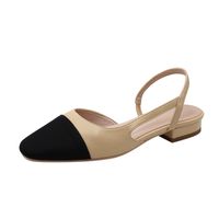 Women's Roman Style Color Block Round Toe Strappy Sandals sku image 1