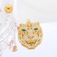 Classic Style Streetwear Animal Round Elephant Copper Plating Inlay Zircon 18k Gold Plated Charms main image 5