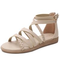 Women's Roman Style Solid Color Round Toe Fashion Sandals sku image 6