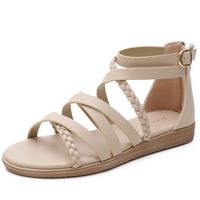 Women's Roman Style Solid Color Round Toe Fashion Sandals sku image 7