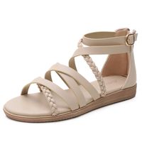 Women's Roman Style Solid Color Round Toe Fashion Sandals main image 4