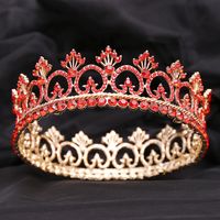 Elegant Shiny Crown Solid Color Alloy Rhinestone Crown sku image 1