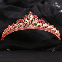 Sweet Shiny Crown Alloy Rhinestone Crown sku image 4