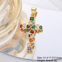 Classic Style Streetwear Animal Round Elephant Copper Plating Inlay Zircon 18k Gold Plated Charms sku image 7