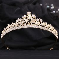 Sweet Shiny Crown Alloy Rhinestone Crown sku image 3