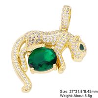 Classic Style Streetwear Animal Round Elephant Copper Plating Inlay Zircon 18k Gold Plated Charms sku image 36