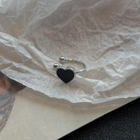1 Piece Simple Style Heart Shape Enamel Copper Ear Cuffs main image 3