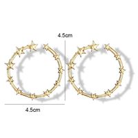 1 Pair Simple Style Star Plating Alloy Ear Studs main image 6