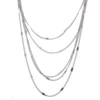 Streetwear Solid Color Alloy Plating Women's Layered Necklaces sku image 1