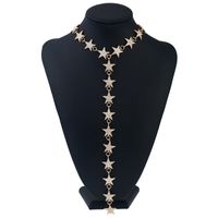 Star Alloy Inlay Artificial Diamond Women's Pendant Necklace main image 2