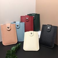Unisex Solid Color Pvc Flip Cover Card Holders main image 5