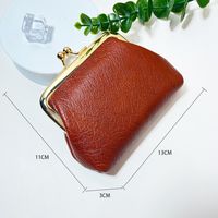 Women's Solid Color Polyester Lock Clasp Coin Purses main image 5