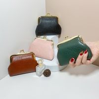 Women's Solid Color Polyester Lock Clasp Coin Purses main image 1