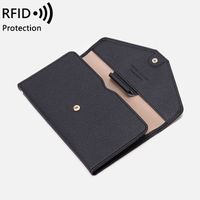 Unisex Business Basic Classic Style Solid Color Pu Leather Rfid Passport Holders main image 4