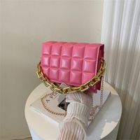 Women's Medium Summer Pu Leather Elegant Streetwear Square Bag main image 1