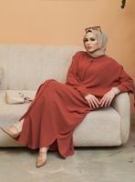 Muslim Robe Abaya Clothing Muslim Fashion Batwing Sleeve Long Southeast Asia Cross-border Foreign Trade sku image 4