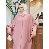 Muslim Robe Abaya Clothing Muslim Fashion Batwing Sleeve Long Southeast Asia Cross-border Foreign Trade main image 5