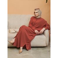 Muslim Robe Abaya Clothing Muslim Fashion Batwing Sleeve Long Southeast Asia Cross-border Foreign Trade main image 4