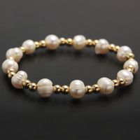 Basic Modern Style Streetwear Round 304 Stainless Steel 18K Gold Plated Bracelets In Bulk sku image 1