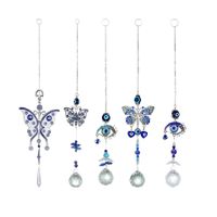 Casual Eye Butterfly White Crystal Pendant main image 1