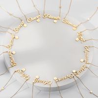 Einfacher Stil Konstellation Titan Stahl Überzug Vergoldet Halskette main image 5