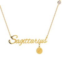 Simple Style Constellation Titanium Steel Plating Gold Plated Necklace sku image 9
