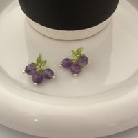 1 Pair Sweet Fruit Flower Plating Inlay Alloy Artificial Pearls Zircon Earrings sku image 14