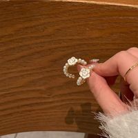 1 Pair Sweet Fruit Flower Plating Inlay Alloy Artificial Pearls Zircon Earrings sku image 17