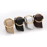 Elegant Lady Solid Color Pu Leather Wholesale Bangle main image 1