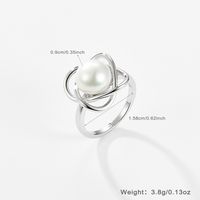 Elegant Sweet Flower Sterling Silver Hollow Out Zircon White Gold Plated Women's Rings Earrings Necklace sku image 2
