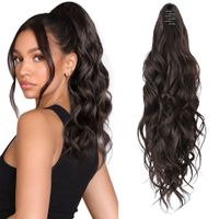 Women's Simple Style Weekend Party Chemical Fiber High Temperature Wire Ponytail Wigs sku image 2