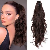 Women's Simple Style Weekend Party Chemical Fiber High Temperature Wire Ponytail Wigs sku image 4