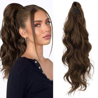 Women's Simple Style Weekend Party Chemical Fiber High Temperature Wire Ponytail Wigs sku image 1