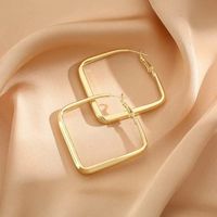 1 Pair Vintage Style Lady Geometric Heart Shape Plating Alloy Gold Plated Earrings sku image 4