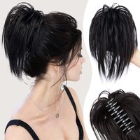 Women's Sweet Party Chemical Fiber High Temperature Wire Ponytail Wigs sku image 11