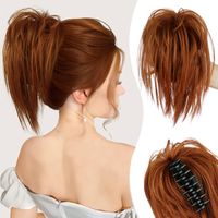 Women's Sweet Party Chemical Fiber High Temperature Wire Ponytail Wigs sku image 3