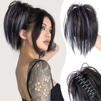 Women's Sweet Party Chemical Fiber High Temperature Wire Ponytail Wigs sku image 6