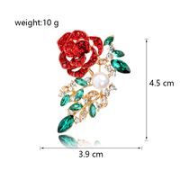 Vintage Style Lady Rose Alloy Inlay Rhinestones Women's Brooches main image 5