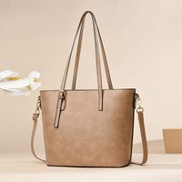 Women's All Seasons Pu Leather Vintage Style Vacation Streetwear Tote Bag Bucket Bag main image 1