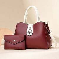 Women's All Seasons Pu Leather Vintage Style Classic Style Streetwear Bag Sets Handbag sku image 4