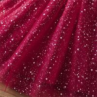 Princess Cute Solid Color Sequins Polyester Girls Dresses main image 2