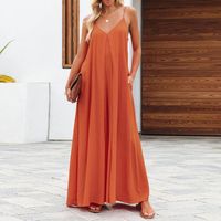Women's Home Casual Solid Color Full Length Jumpsuits main image 5