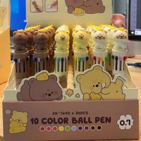 New Korean Style Strawberry Rabbit Ten-color Ballpoint Pen Student Cute Cartoon Multi-color Journal Pen Color Press Oil Pen sku image 18