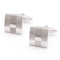 Simple Style Streetwear Square Copper Plating Men's Cufflinks main image 3