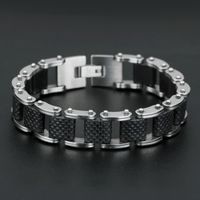 Original Design Geometric Titanium Steel Polishing Men's Bracelets main image 6