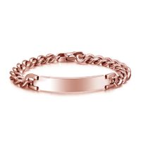 Original Design Solid Color Titanium Steel Men's Bracelets sku image 3