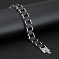 Original Design Geometric Titanium Steel Polishing Men's Bracelets main image 2