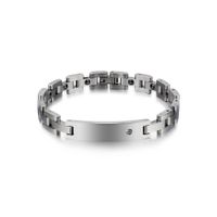Original Design Geometric Titanium Steel Couple Bracelets sku image 2