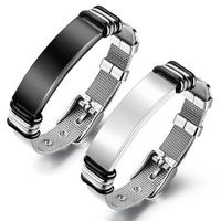 Original Design Geometric Titanium Steel Plating Men's Bracelets main image 1